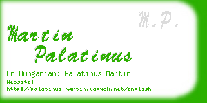 martin palatinus business card